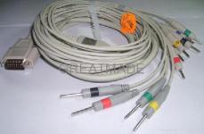 Nihon Kohden EKG cable with leadwires (DIN 3.0 Banana )