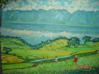 Singkarak Lake (Oil Painting)