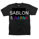 KAOS OBLONG HITAM/COLOR