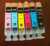 Ink Cartridge Compatible Inkjet cartridge for New Canon PIXMA IP 6600/IP6600D/IP6700D CLI-8 BK/C/M/Y/PC/PM