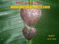 BROS ETHNIC DOUBLE HEART DESIGN FILIGREE TERBARU DARI Tembaga Bakar EXCLUSIVE J 925