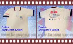 Kaos Berkrah ( polo shirt) sablon STOP AIDS - Papua