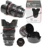 Mug Lensa CANON EF 24-105mm L IS USM w/ Hood