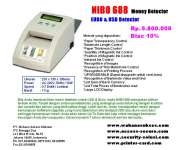 MONEY DETECTOR,  mesin deteksi uang NIBO 688