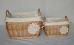 willow/ wicker storage basket
