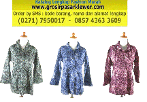 WB6909 - Blus Batik Kerja Alicia Panjang