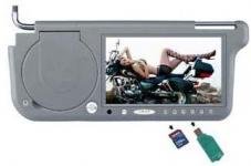 7&quot;Sunvisor DVD with USB+SD slot