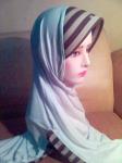 Kerudung Instan Model LS/Jablay Belah Panjang Zebra