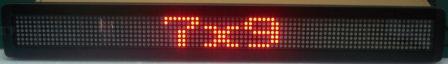 7*95pixel led sign