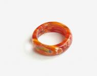 delicate coloured glaze ring