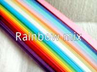 Quilling paper rainbow mix