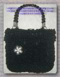 Macrame Elegant Black Handbag ( MT03)