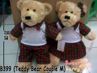 B399 ( Boneka Teddy Bear Couple) - Sekolah