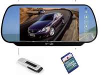 7" rear-view LCD color monitor with bluetooth