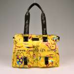 Britto bag,  2011 Romero Britto Satin Large Tote Bag