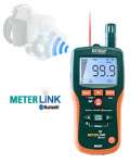 EXTECH Pinless Moisture Psychrometer with IR Thermometer and Bluetooth MeterLinkâ¢ MO297