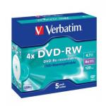Verbatim DVD-RW 4X Jewel Case 5 PK