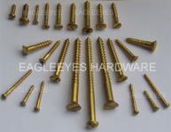 Brass wood screws fasteners