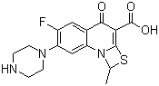 6-Fluoro-1-methyl-4-oxo-7-( 1-piperazinyl) -4H-[ 1, 3] thiazeto[ 3, 2-a] quinoline-3 -carboxylic acid