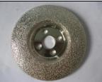 Vacuum brazed diamond cup wheel with flange