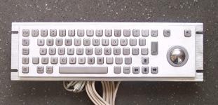(SPC-2-G)Metal keyboard with trackball, industrial keyboard, Kiosk keyboard, AMT Pinpad, keyboard