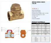 Brass swing check valve KG-14001