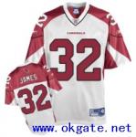 wholesale Arizona Cardinals Edgerrin James authentic White Reebok NFL Jersey,  $17 of each by paypal on www.okgate.net