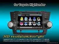 Toyota HighLander Car DVD GPS DVB-T CDC iPod USB SD TV Picture in Picture