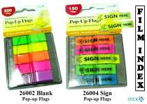 Stick' N Film Index Neon Colors Semi-transparent Self-stick Notes Pop-up Flags