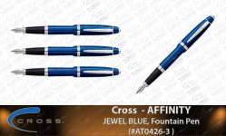 ( CROSS ) " Authorised Distributor for Indonesia " CROSS-AFFINITY BLUE FP# AT0426-3 Metal Pen Gift / Souvenir and Promotion