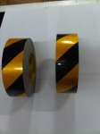 Reflective Warning tape Yellow / Black colour