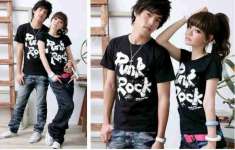 G punk rock4 Min 2 Pasang,  hitam & putih @ 45rb