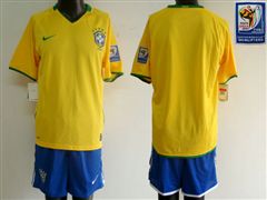 World Cup Brazil Customized Yellow Soccer Jersey