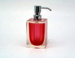 Cute Clear And Red Foaming Soap Dispenser