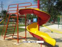 Spiral Slide Playground Outdoor