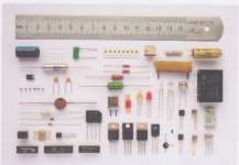spareparts IC,  Transistor ,  Capacitor,  TRafo,  Potensiometer
