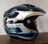 HELM KYT ROMEO BLACK BLUE
