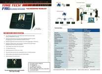 Absensi &amp; Access Control ; Deteksi Wajah &amp; Card TIME TECH FGR9300 &amp; FGR9500