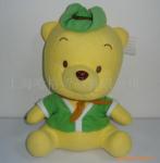 plush Winnie wear green suit