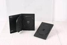 14mm standard Multi black triple DVD case (with inner tray)