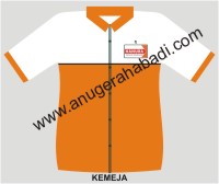 Kaos warna putih separo badan orange Perlengkapan Pakaian Partai HANURA