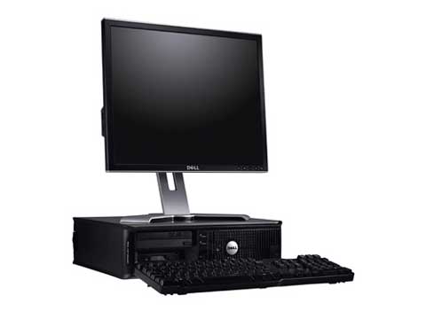 DELL Optiplex 360DT Desktop PC Core2Duo E7500 NO OS LCD 17" USD 660