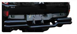 TRITON-014 REAR BUMPER DOUBLE BLACK STEEL TRITON