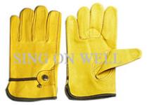 cowhide split leather driver glove