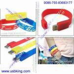 pvc wristband usb memory sticks, promotional bracelets usb pendrives, OEM novelty usb key Chinese, fashion usb gifts
