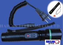 supervoltage self-defensive flashlight/electric shock LED torch/ stun gun