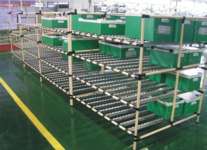 flex flow racks / FIFO storage/ assembly workstation/ lean manufacture line/ logiform pipe
