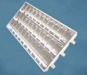 T8 Qualified Recessed Lighting Fitting,  T8 Luminaire With Parabolic Louver,  Grid Lamp