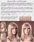 synthetic wig medium wig synthetic hair wig Flirty Sleek Shoulder Length Wig Hilited Blonde