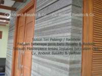 Susun Siri Basalto Pelangi ; Sebuah Masterpiece Produk & Instalasi arsitektur batu !